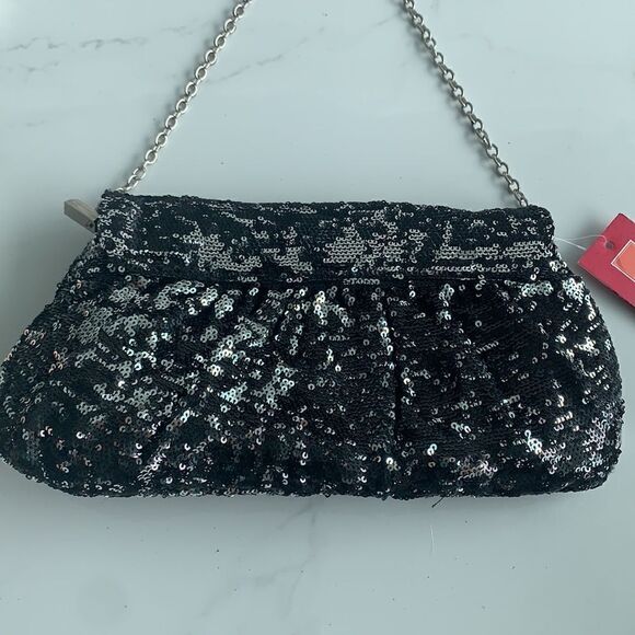 Nordstrom Sequin 2 length Chain Clutch - Picture 5 of 5